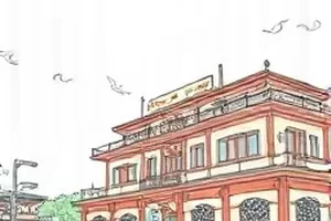 竖屏短剧精选合集主视觉，夜间城市天台与三格分镜排布